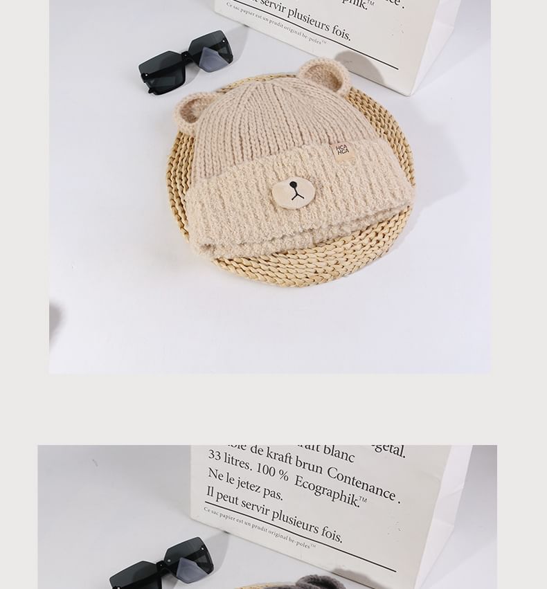 Beanie Knit Bear Ear