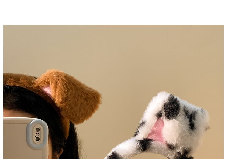 Designs) Face Headband Ear Chenille (Various Wash Animal