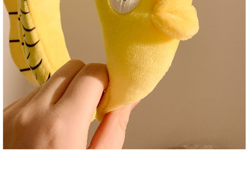 Face Fish Headband Chenille Wash