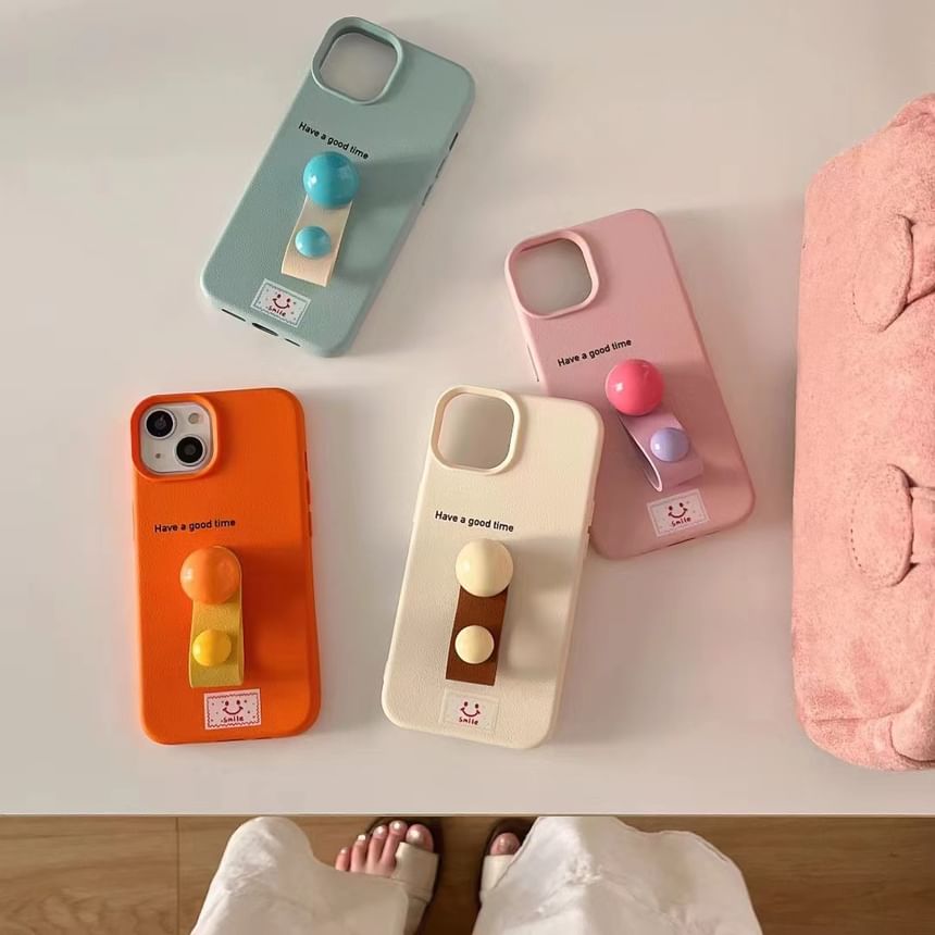 Strap Finger Phone Case Beaded