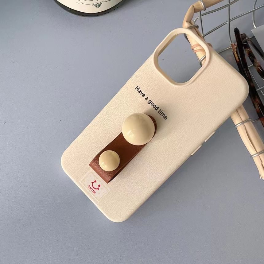 Strap Finger Phone Case Beaded