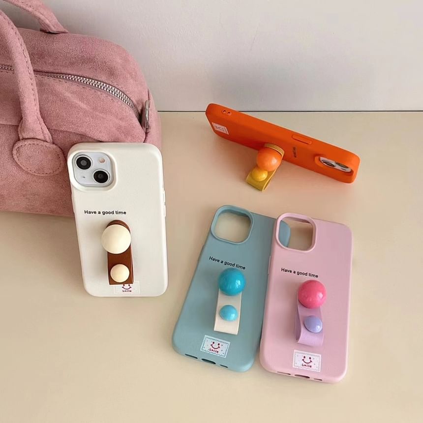 Strap Finger Phone Case Beaded