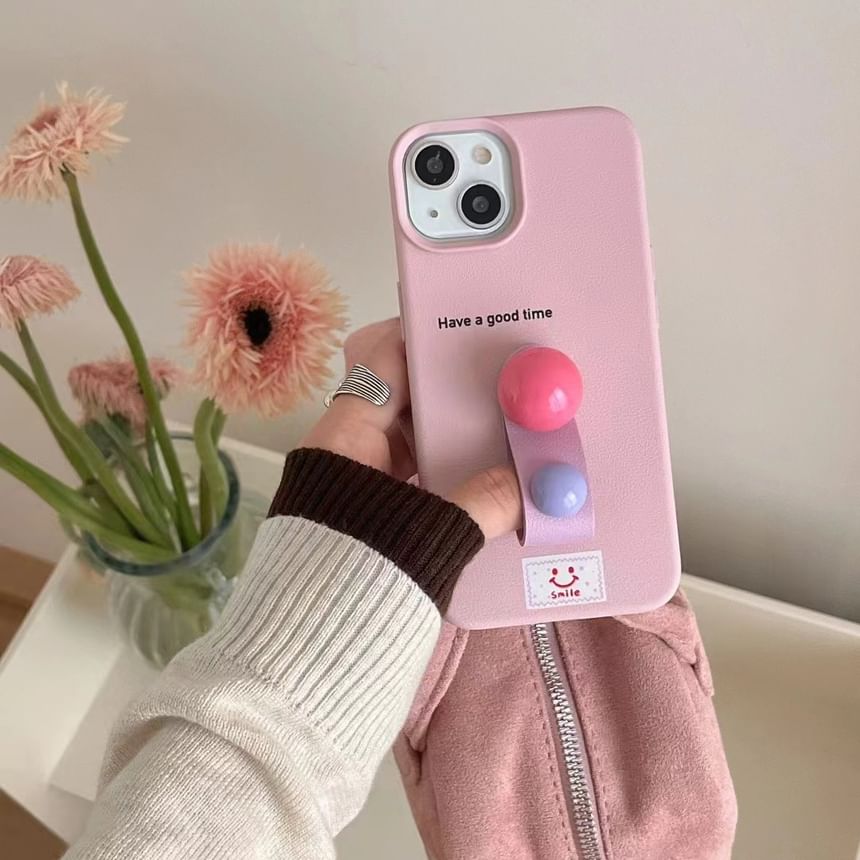 Strap Finger Phone Case Beaded