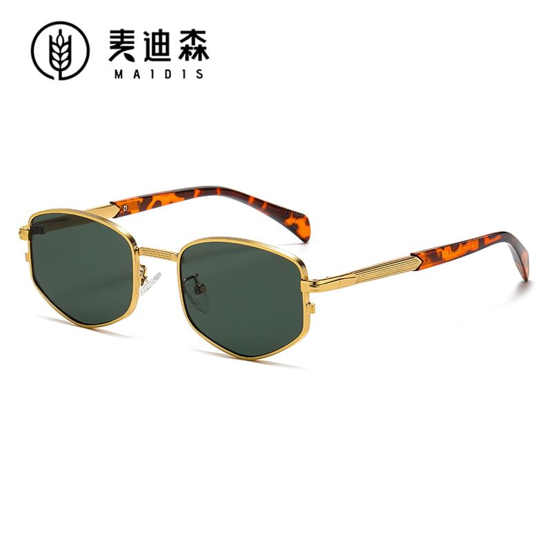 Geometric Metal Sunglasses Frame