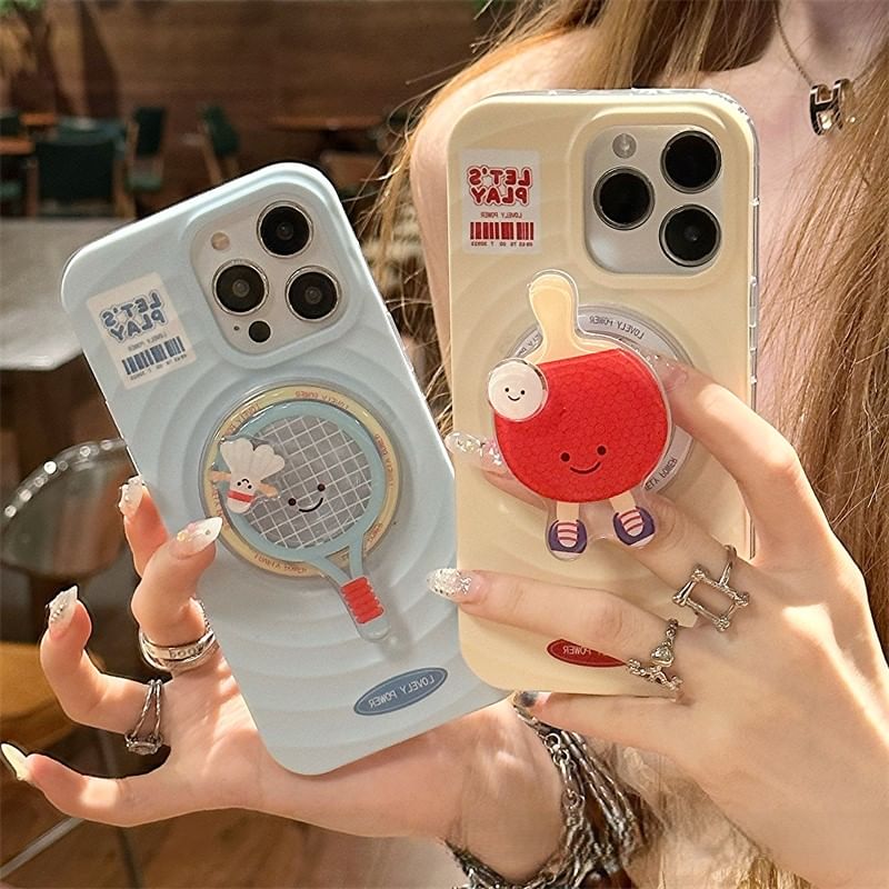 Magnetic MagSafe) Case with Lettering Phone (Compatible