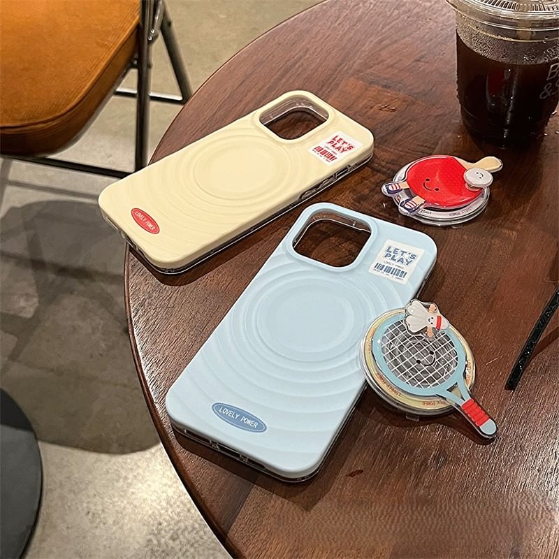 Magnetic MagSafe) Case with Lettering Phone (Compatible