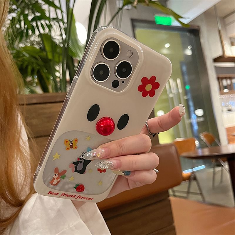 Adhesive Bead Decoration Set Case / Phone Cartoon
