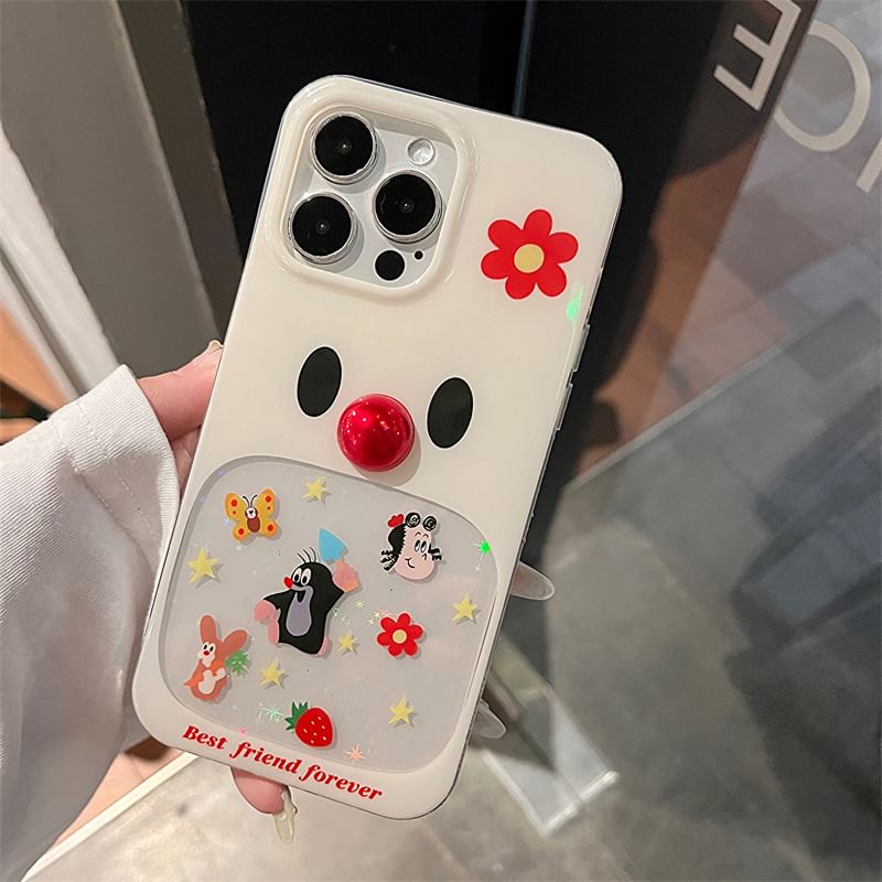 Adhesive Bead Decoration Set Case / Phone Cartoon