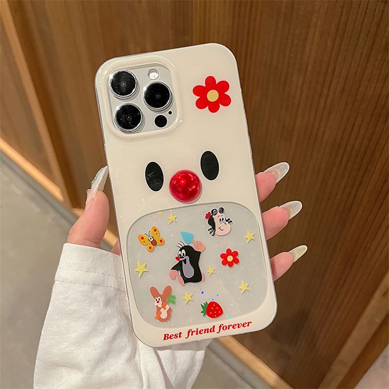 Adhesive Bead Decoration Set Case / Phone Cartoon