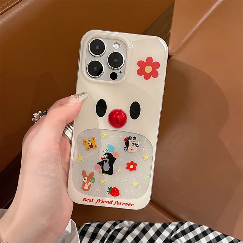 Adhesive Bead Decoration Set Case / Phone Cartoon