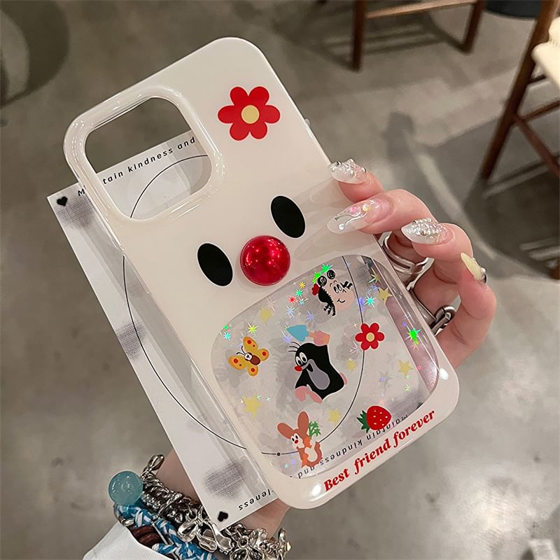 Adhesive Bead Decoration Set Case / Phone Cartoon