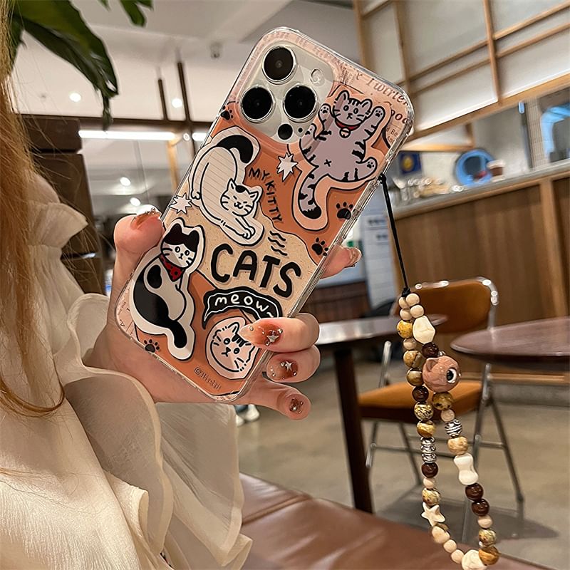 Phone Set Cat Case Strap /