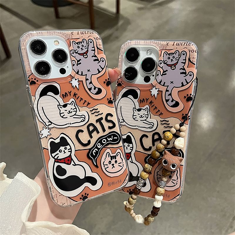 Phone Set Cat Case Strap /