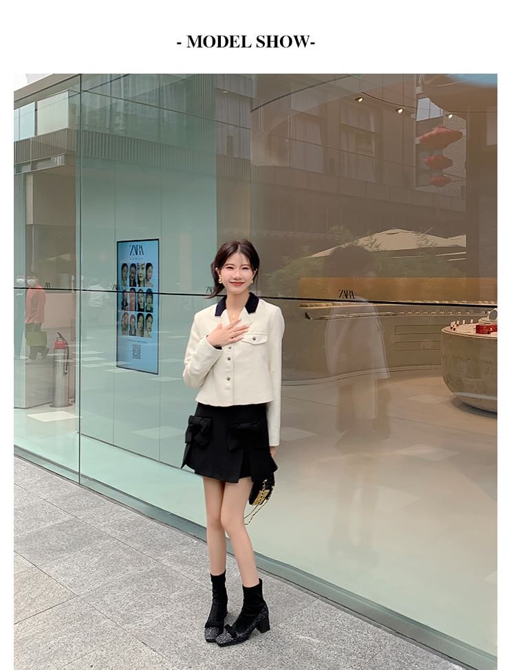 Boots Short Block Square Sock Bow Toe Heel Glitter