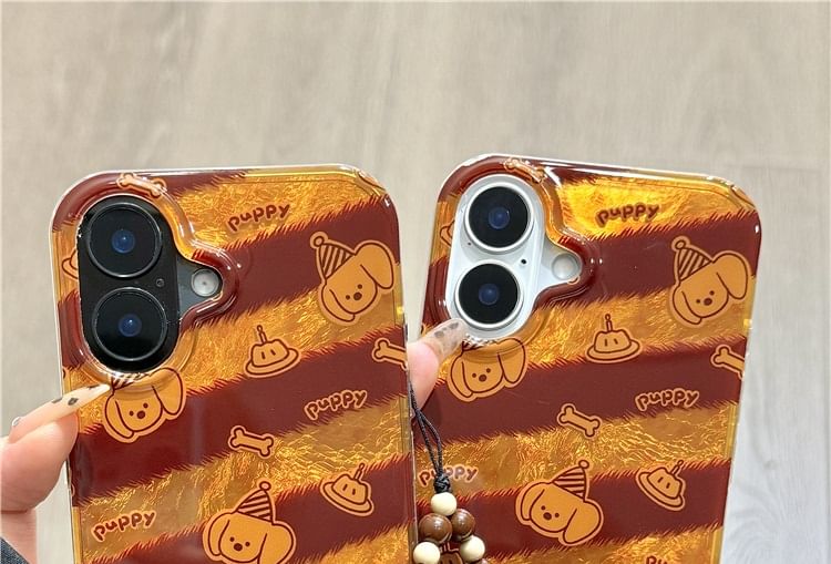 Case Phone Striped Dog Strap