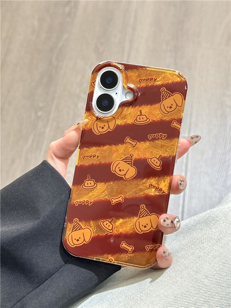 Case Phone Striped Dog Strap