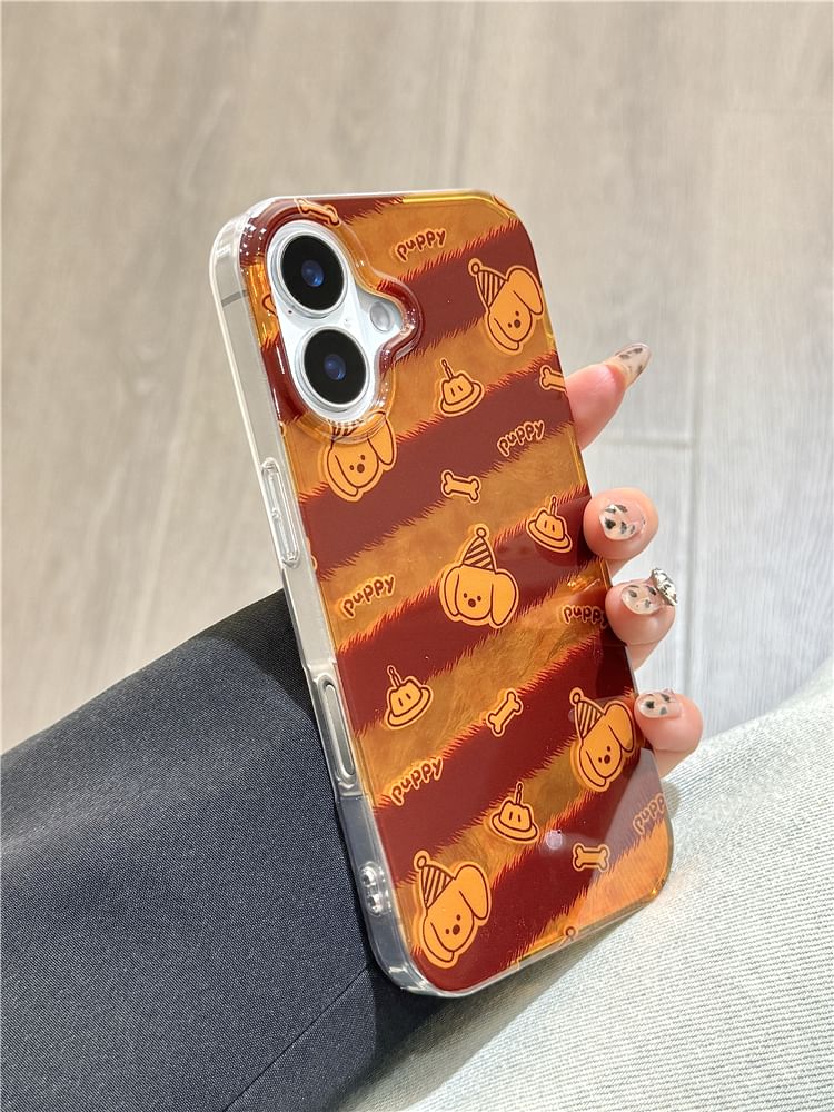 Case Phone Striped Dog Strap