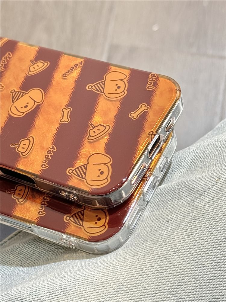 Case Phone Striped Dog Strap