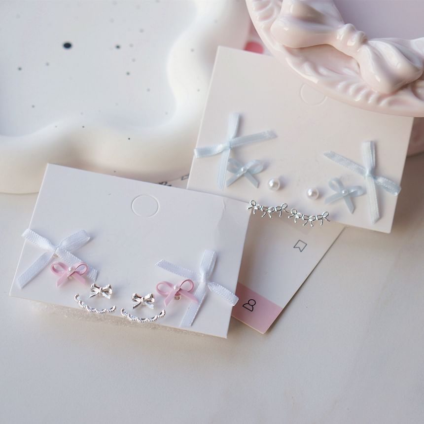 Earring Set 3 Pairs: Bow of