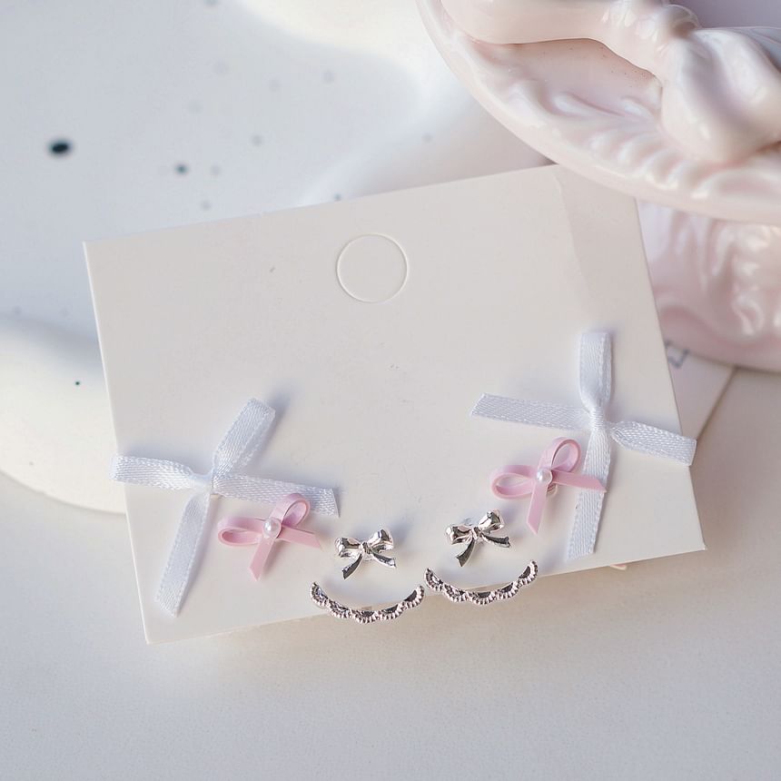 Earring Set 3 Pairs: Bow of