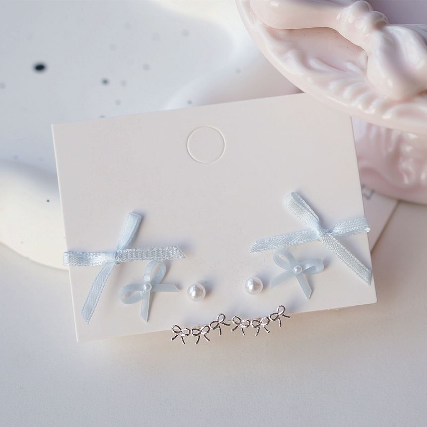 Earring Set 3 Pairs: Bow of