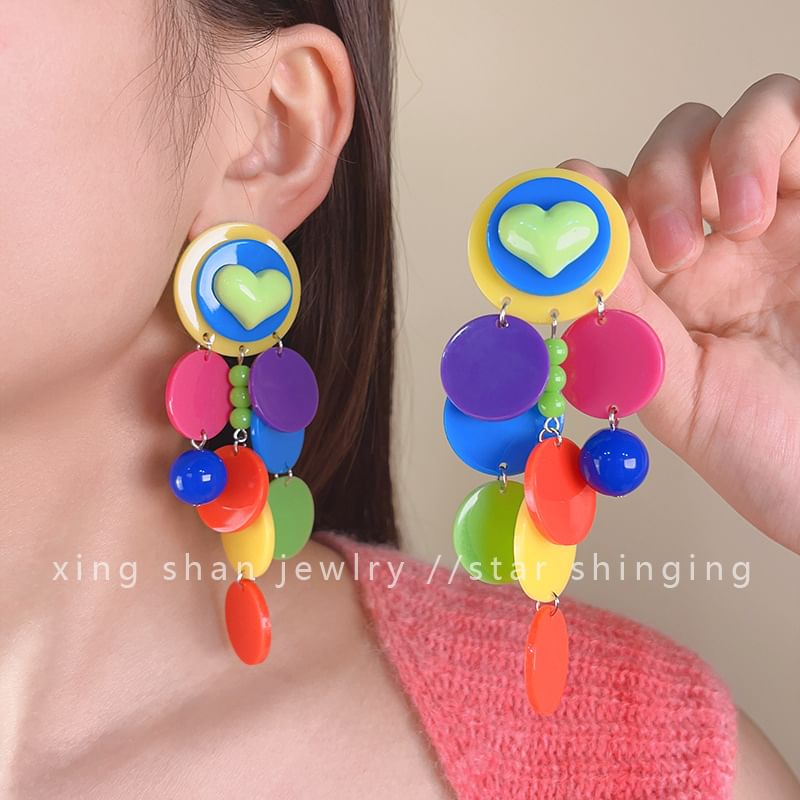 Earring Disc Drop