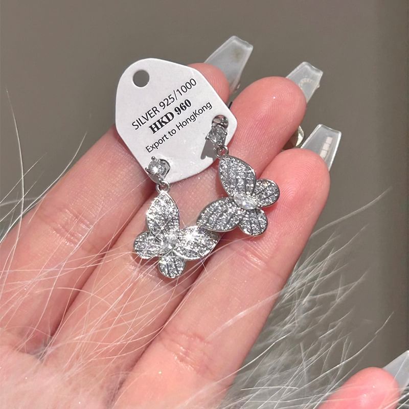 Bracelet Earring / Butterfly Stud Necklace