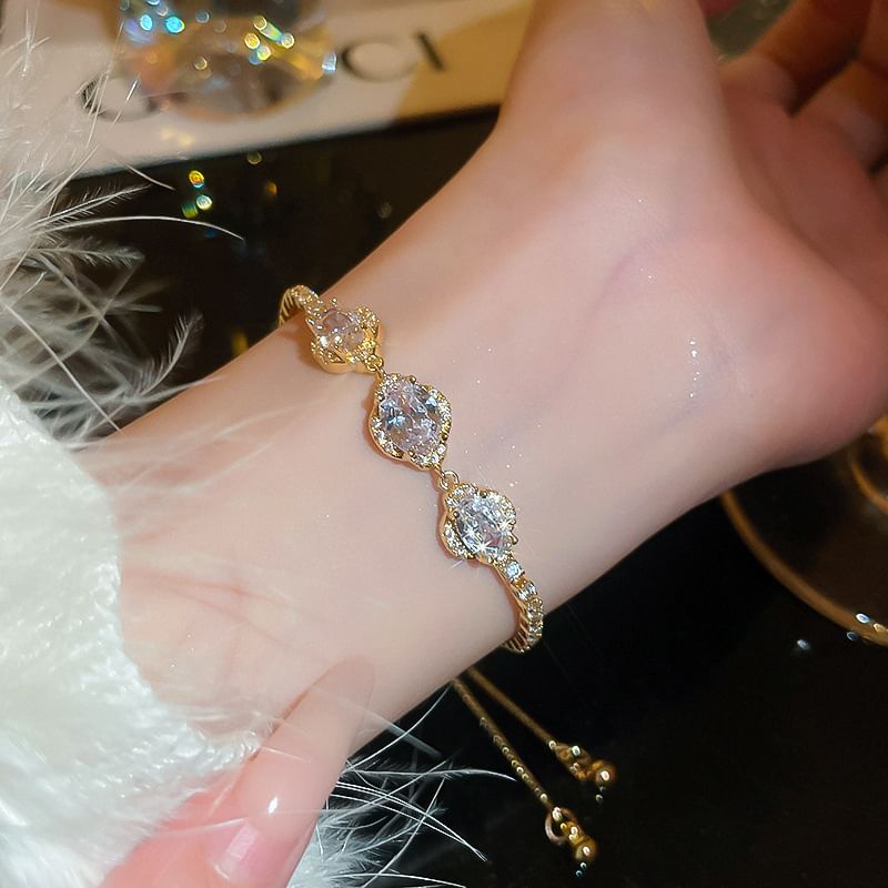 Bracelet Floral CZ
