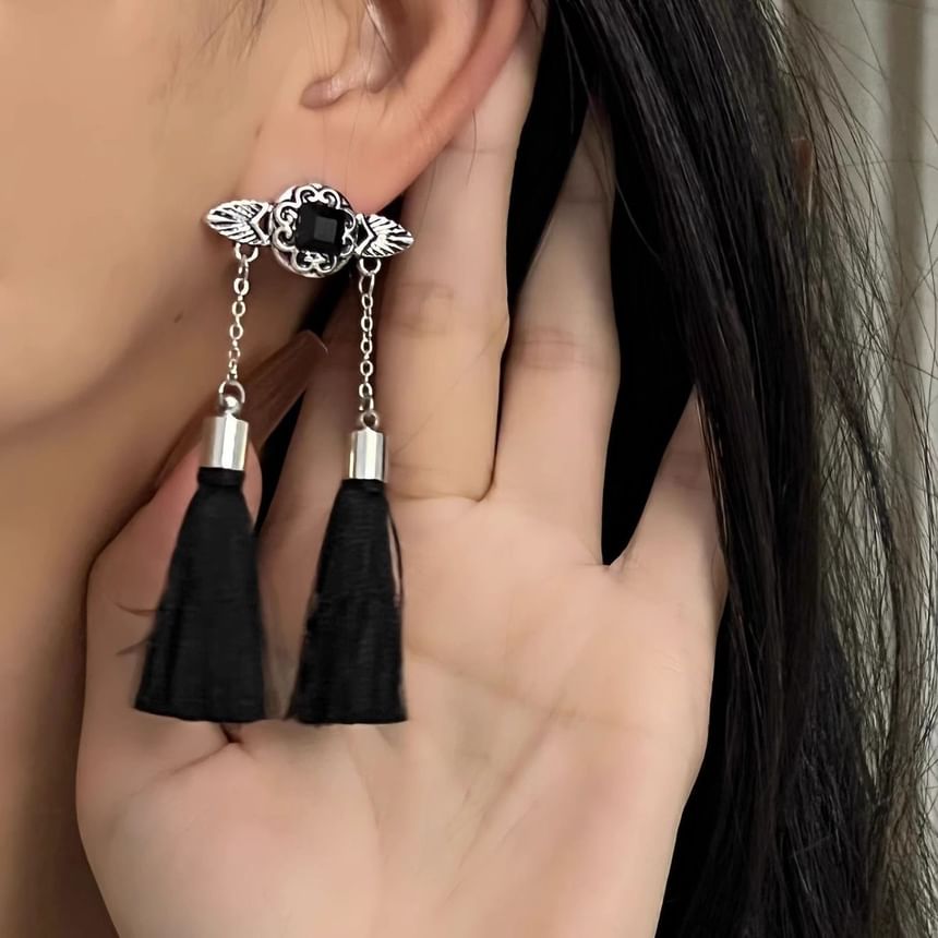Set Tassel Earring Drop Hair Rhinestone / Stick