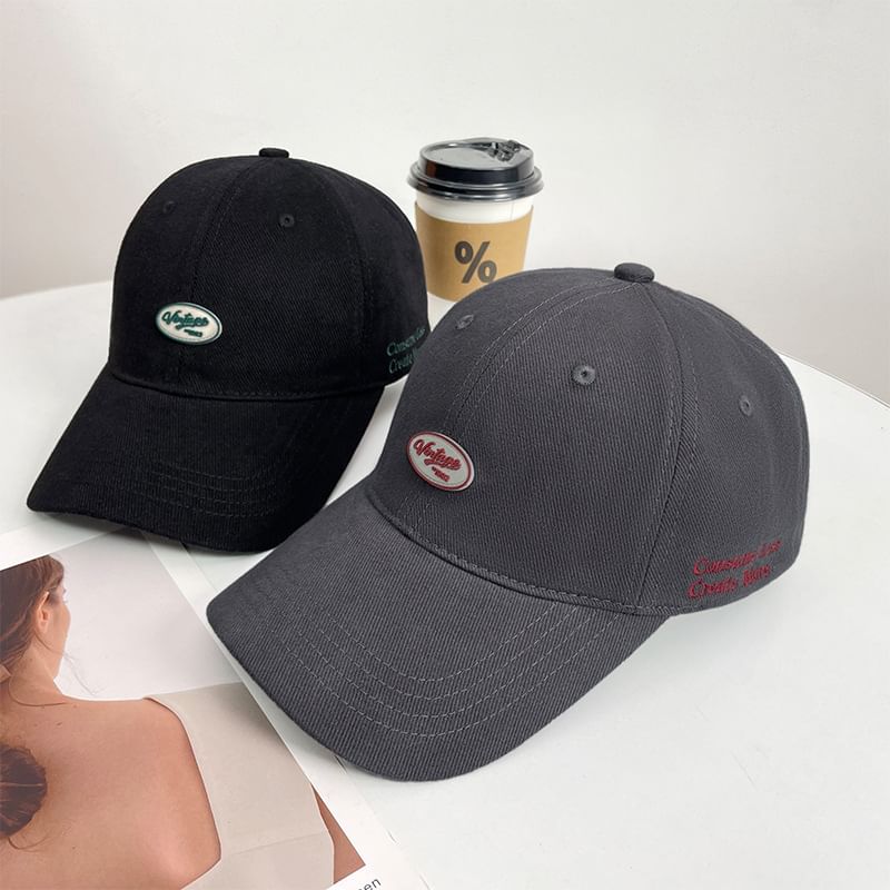 Baseball Cap Applique Lettering