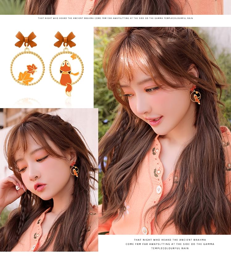 On Fox Clip / Hoop Earring