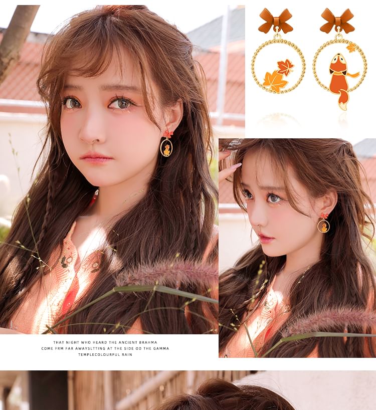 On Fox Clip / Hoop Earring