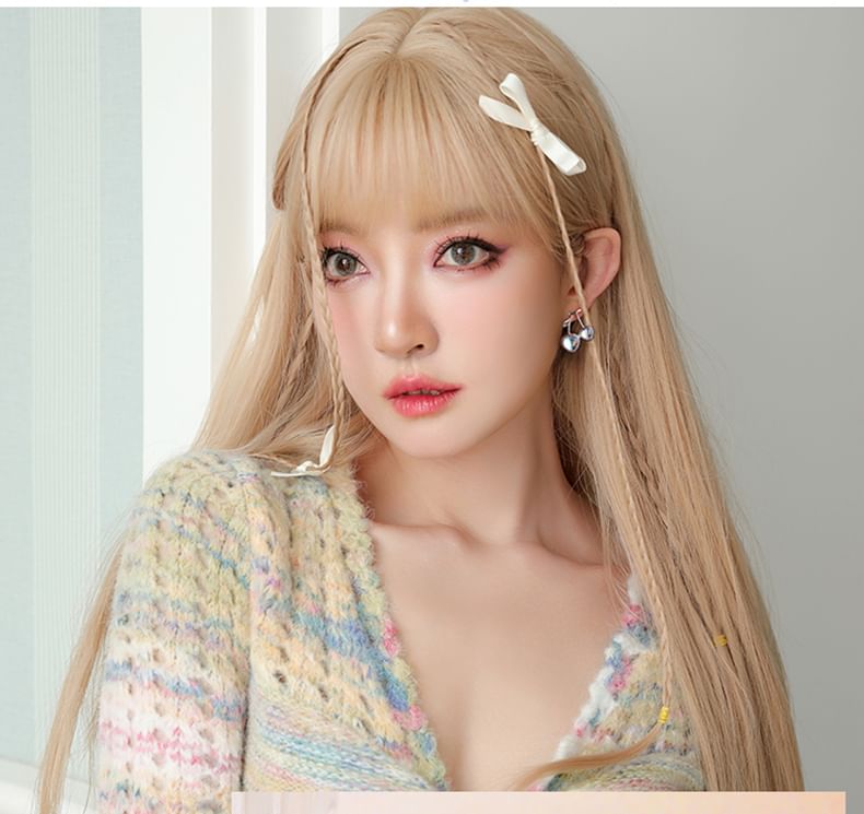 Cherry Stud / Heart Earring Clip-On