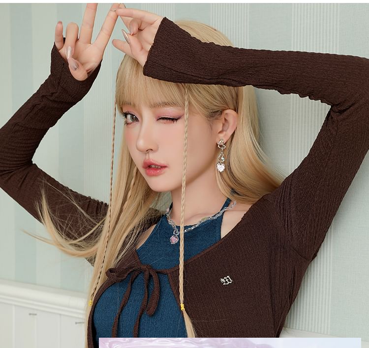 Heart Necklace Strawberry Rhinestone