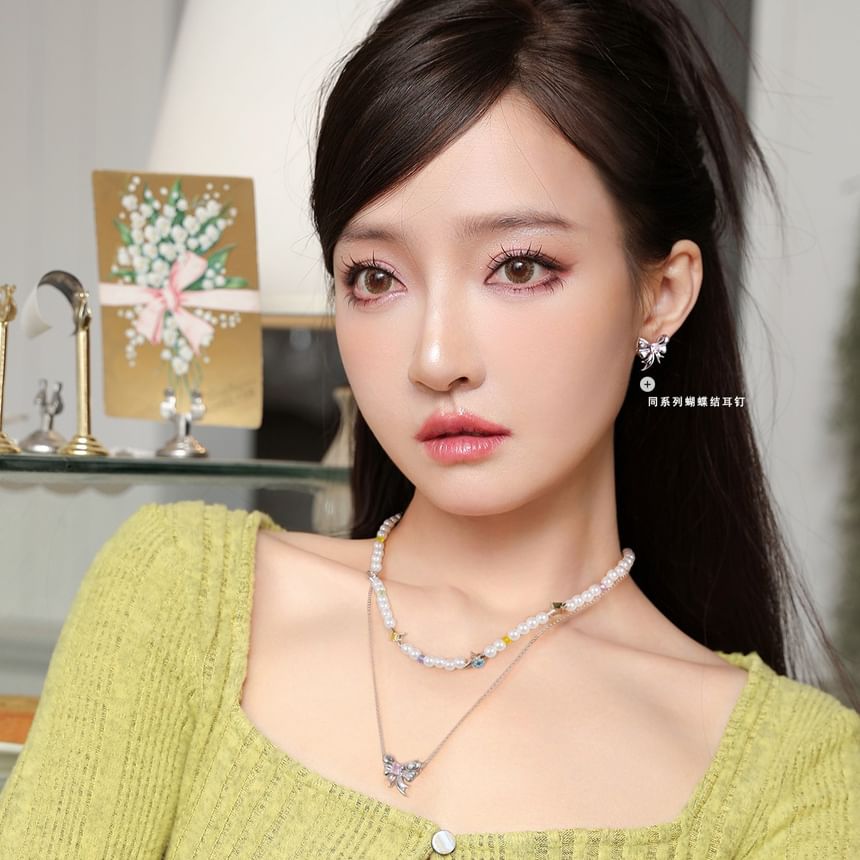 Layered Necklace Ribbon