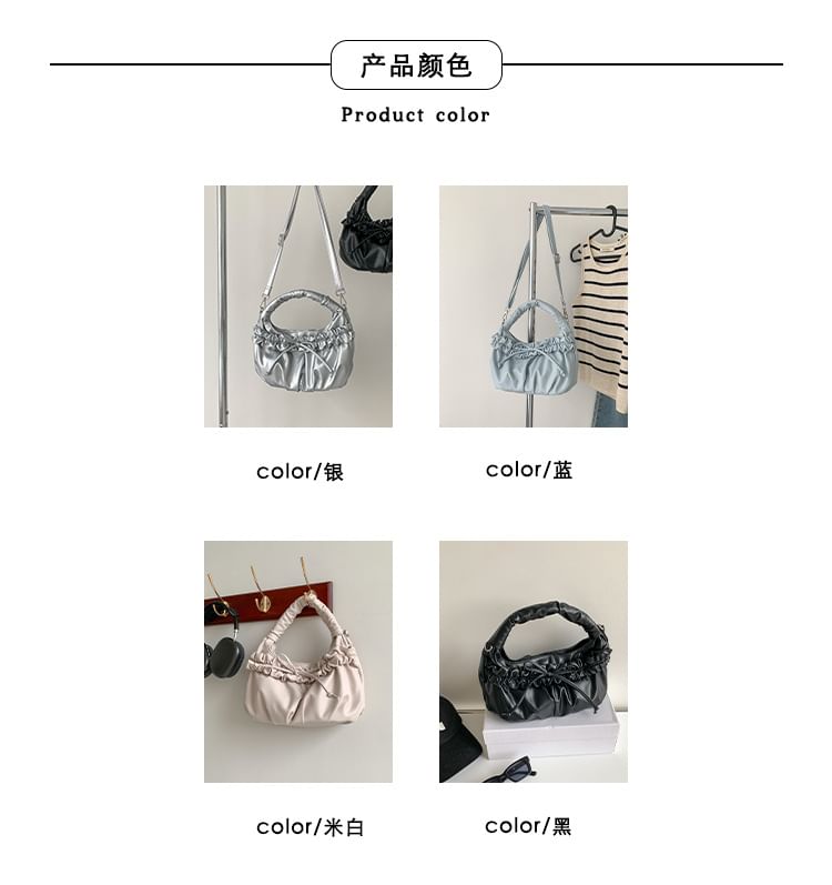 Ruched Bow Bag Shoulder