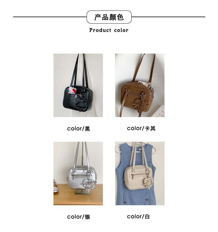 Multi-Pocket Bag Leather Tote Faux