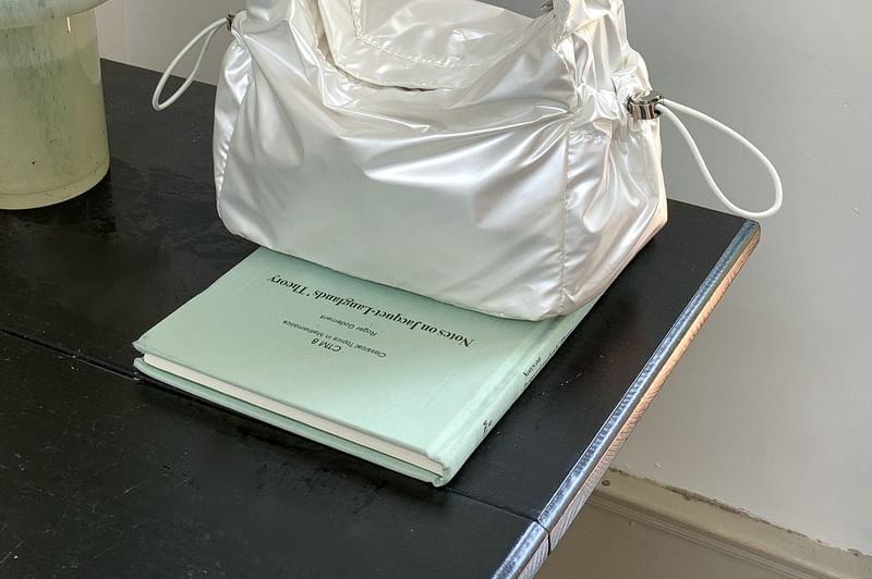 Ruched Drawstring Bag Shoulder