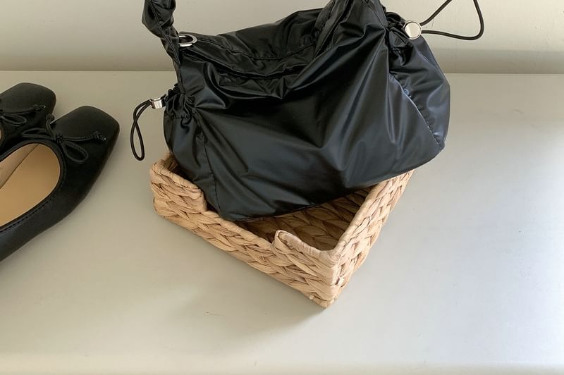 Ruched Drawstring Bag Shoulder