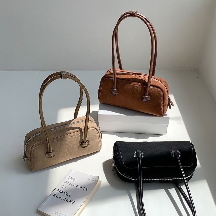 Shoulder Bag Suede Faux