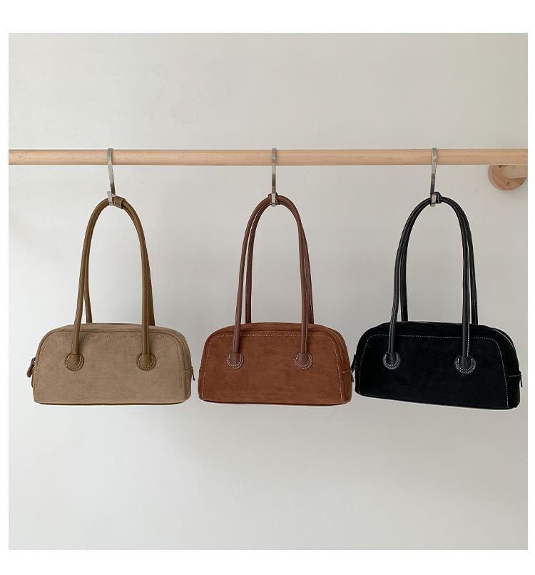 Shoulder Bag Suede Faux