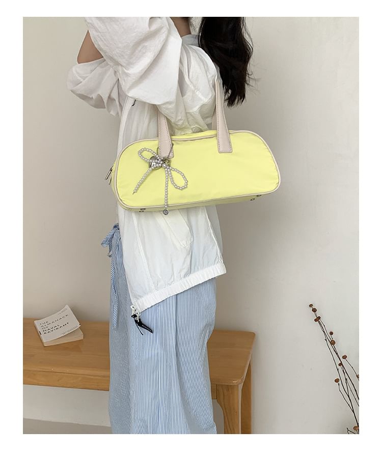 Tote Plain Trim Contrast Bag