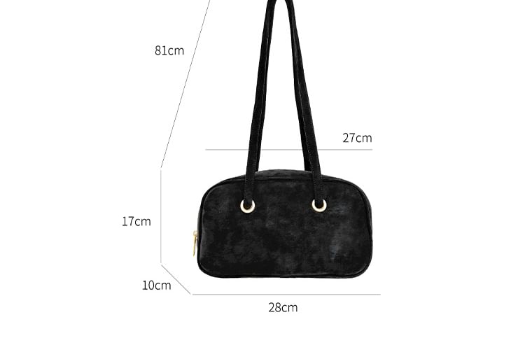 Shoulder Bag Faux Suede