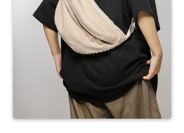 Corduroy Belt Bag Plain