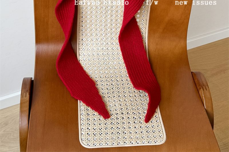 Plain Knit Bonnet Hat