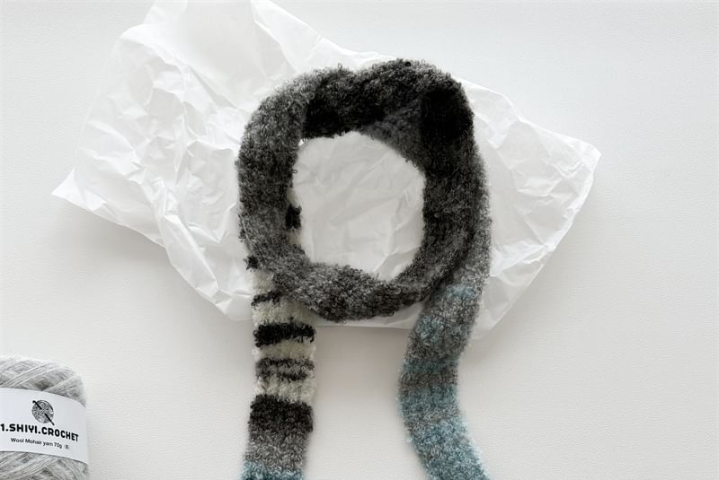 Scarf Gradient Knit Skinny