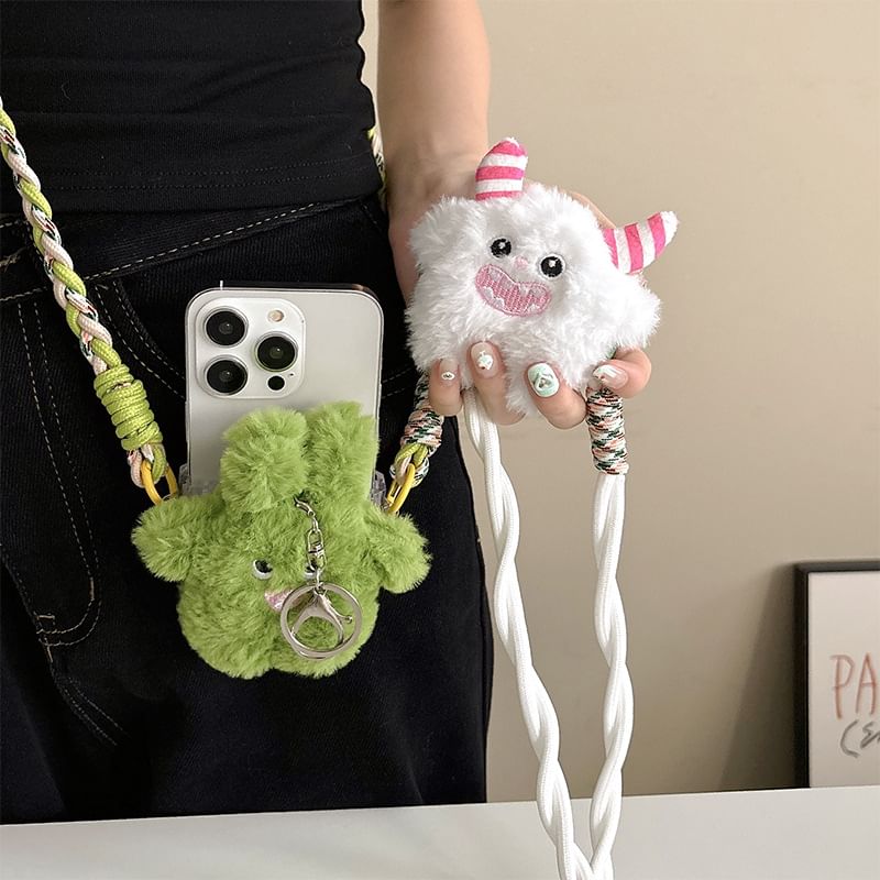 On Monster Plush Clip Lanyard Phone