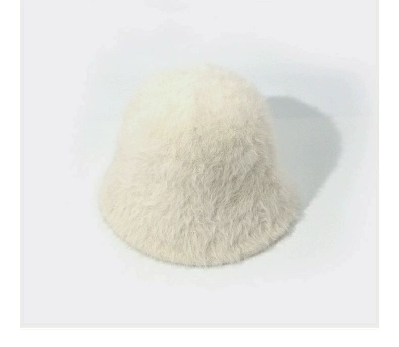 Plain Fluffy Hat Bucket