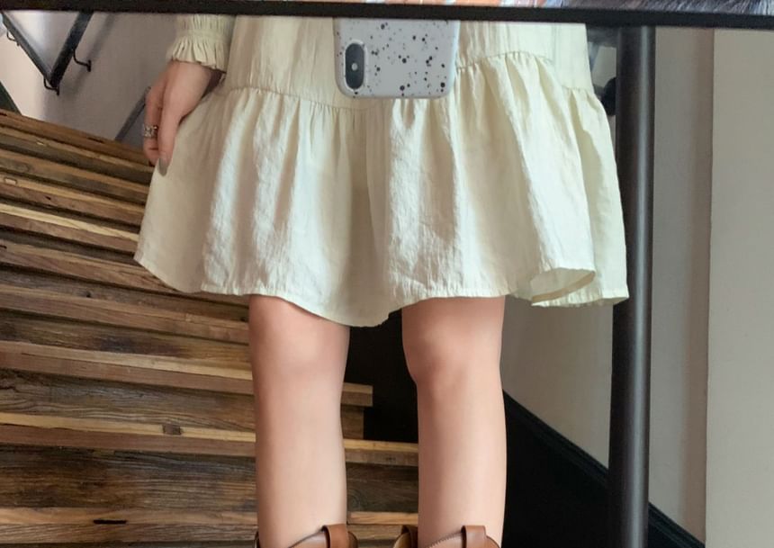 Mid-Calf Heel Faux Chunky Leather Cowboy Boots Embroidered