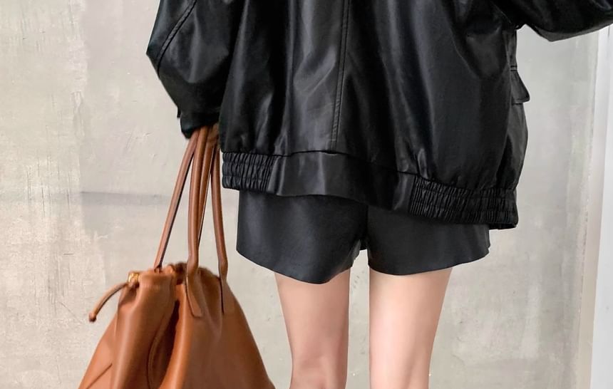 Leather Plain Genuine Platform Zip-Up Tall Boots